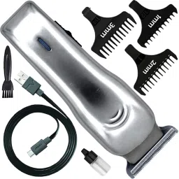 QGS Professional Chargeable Washable Beard Moustache Trimmer Hair Clipper Razor AV Fully Waterproof Grooming Kit 120 min Runtime 4 Length Settings-image-57