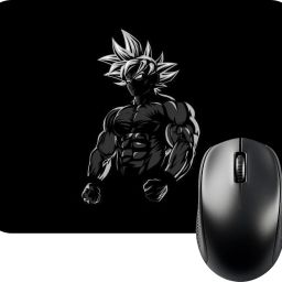 FINIXSTORE Anime Goku in Black And White Shade Printed (9 inch x 7 inch) Non Slip Base Mousepad-image-57