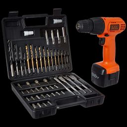 BLACK+DECKER Cordless Drill (Reverse Rotation, CD961K50-IN, Orange and Black)-9