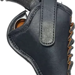 32 Bore Revolver Leather Racquet Carry Case/Cover Free Size-image-65