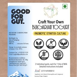 Bulgarian Yogurt Starter | Probiotic Culture | Non-GMO | 100% Veg | Make Bulgarian Yogurt at Home Easily | Make batch-after-batch | Easy-to-use instructions Included Natural Yogurt Powder-12