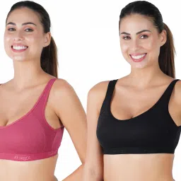 Pack of 2 Women Sports Non Padded Bra-image-83