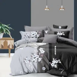 240 TC Microfiber King Polka Fitted (Elastic) Bedsheet-image-48