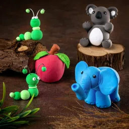 msn 3 CLY Air Dry Clay foam clay For Kids DIY Ultra Clay Kids 12 Different Color Multicolor Putty Toy image 3