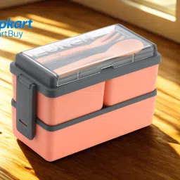 Decent 3 Section Lock Lunch Box For College, School, Office 3 Containers Lunch Box-14