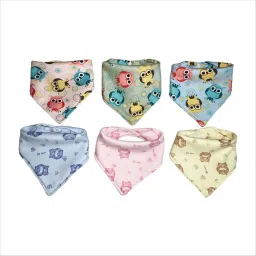 Reusable Baby Bibs Two Layered, Quick Dry, Cute Prints Reinforced Edges-image-11