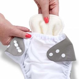 chinmay kids Combo of Quirk Reusable Baby Washable Cloth Diaper Nappy with Multi Layered Micro- Fibre Baby Insert Pads(Set of 2) (Multi- Colour) image 2
