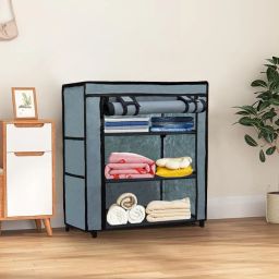 Small Cloths Wardrobe Carbon Steel Collapsible Wardrobe-image-87