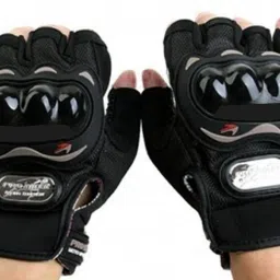 Pro Biker Half Cut Gloves Black L Size Driving Gloves-19