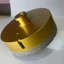 120 MM Diamond Brazed Drilling Core Bits M14 Connection Drill Bits Hole Saw Bits Hole Saw Diamond Height 12/15MM Drill Dry/wet drilling for Stone, Marble-image-1