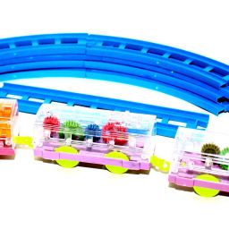 Transparent Concpt Train Electric Mechanical Gear Colorful Light&Charming Music-35