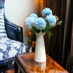 Blue Polyester Artificial Flower by Art Street-picture-42