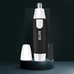 DackBee RACON Battery-Operated Dual-edge Blades Nose and Ear Hair Remover O Fully Waterproof Grooming Kit 120 min Runtime 0 Length Settings-image-56
