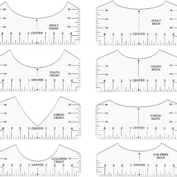 Alignment Ruler Set PVC Durable Guides Pattern Tailor Chalk-12
