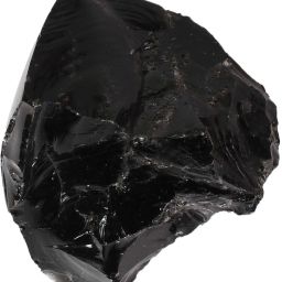 Jewels World Certified Black Obsidian Rough / Raw Gemstone Decorative Showpiece - 6.5 cm-image-30