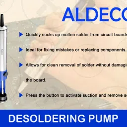 aldeco 16 Items Compact Soldering Iron Kit with Desoldering Pump & More Utility Tools 25 W Simple image 2