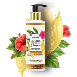 INDALO Banana Hibiscus Shampoo with Vitamin E & Shea Butter for Dry & Frizzy Hair - 200ml-13