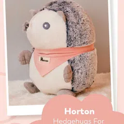MiArcus Unisex Infant Black & Cream Colored Horton Shaped Soft Toys-1