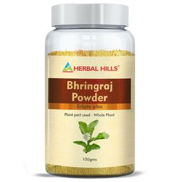 Herbal Hills Bhringhraj Powder Eclipta Alba (100 Gram Pack of 2)-image-97