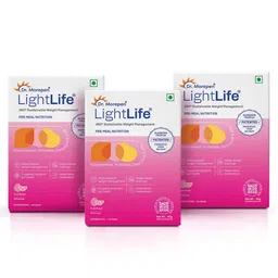 Dr. Morepen LightLife Pre-Meal Nutrition, 10 sachets/pack Fruit Punch (Pack of 3)-picture-41