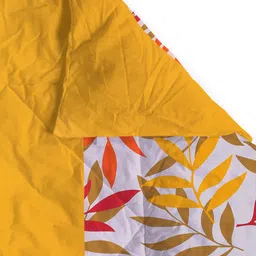 SWAYAM White & Yellow Leaf Print Anti-Allergic AC Double Comforter image 4