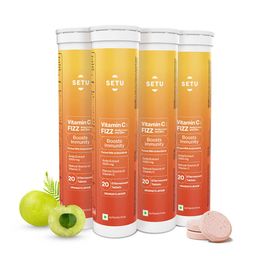 Setu Vitamin C Fizz Amla Extract,  20 tablet(s)  Orange (Pack of 4) -image-8