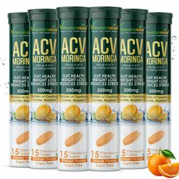 Vitaminnica ACV Moringa,  15 tablet(s)  Orange (Pack of 6) -32