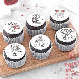 Valentine Special Cupcake Set of 6-7
