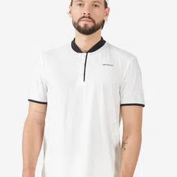 Artengo By Decathlon Men Solid Henley Collar T-shirt-image-22