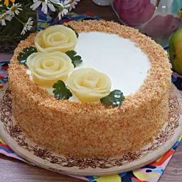 Roses On Top Pineapple Designer Cake Half Kg-image-99
