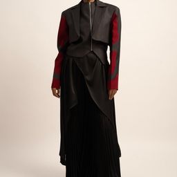 Siddhant Agrawal Notched Lapel Front Open Crop Blazer image 1