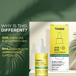 Twasa AHA BHA Face Serum- 30 ml image 3