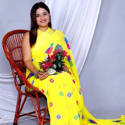 VL SAREES Pure Chiffon Bandhani Saree-picture-12