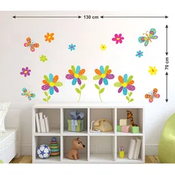 LANSTICK Yellow & Green Printed Matte-Finished Splash-Proof Eco-Friendly Wallpaper-picture-2