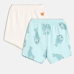 MINI KLUB Boys Pack of 2 Mid-Rise Cotton Shorts-56