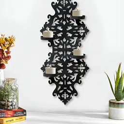 Metalsmith Black Textured Candle Holder-picture-44