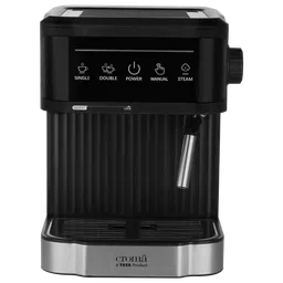 Croma Automatic Espresso, Cappuccino & Latte Coffee Maker with Powerful Steam (Black)-image-6
