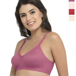 College Girl Cg1304 Pack Of 4 Cotton Full Coverage Lightly Padded Minimizer Bra-29