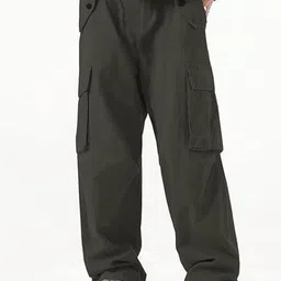 SZN Men High-Rise Cargo Trousers-image-93