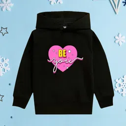 NUSYL Girls Printed Hooded Sweatshirt-picture-34