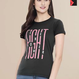 Mast & Harbour Women Pack Of 2 Typography Printed Cotton T-shirt-image-82