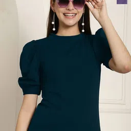 Tromko Women Pack of 2 Round Neck Puff Sleeve Regular Top-picture-35