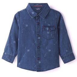 Infinity Boys Tailored Fit Opaque Printed Casual Shirt-image-89