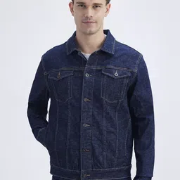 Pepe Jeans Men Washed Cotton Denim Jacket With Embroidered-image-51