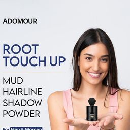 ADOMOUR Root Touch Up Mud Hairline Shadow Powder - 6 g - Black image 3