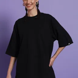 PockMAN Women Drop-Shoulder Sleeves Pure Cotton Bio Finish T-shirt-picture-14