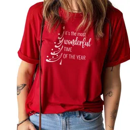 BOMBAE TEES Women Typography Printed V-Neck Bio Finish T-shirt-picture-38