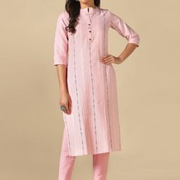 KALINI Women Regular Thread Work Kurta with Trousers-picture-38