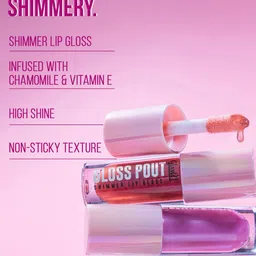 GLAM21 Gloss Pout Shimmer Lip Gloss - 7 g - Crystal Kiss 01 image 2