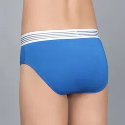 Mast & Harbour Pack of 2 Ultra-Soft & Breathable Basic -BriefMnH_001_BRF_RBLU/GW/_2PC image 3